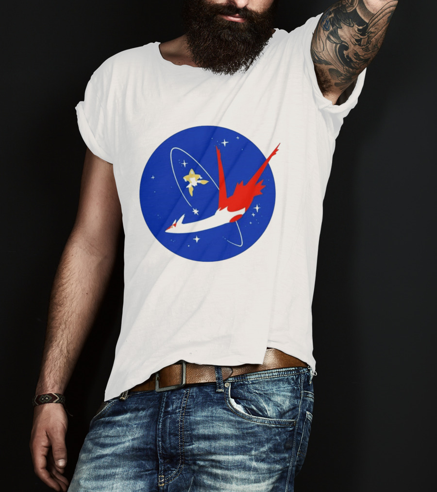 Latias Jirachi Cosmic Voyage In Space T-Shirt