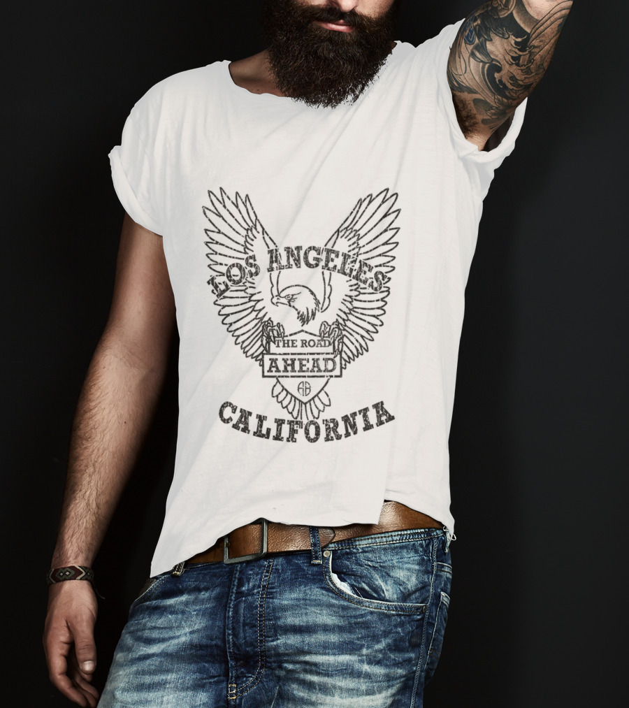 Los Angeles The Road Ahead California Eagle Wings T-Shirt