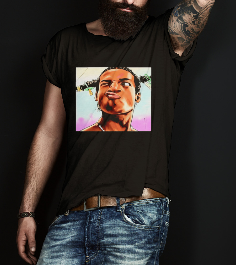 ASAP Rocky Hip Hop Rap Mob Pouty Face Meme T-Shirt
