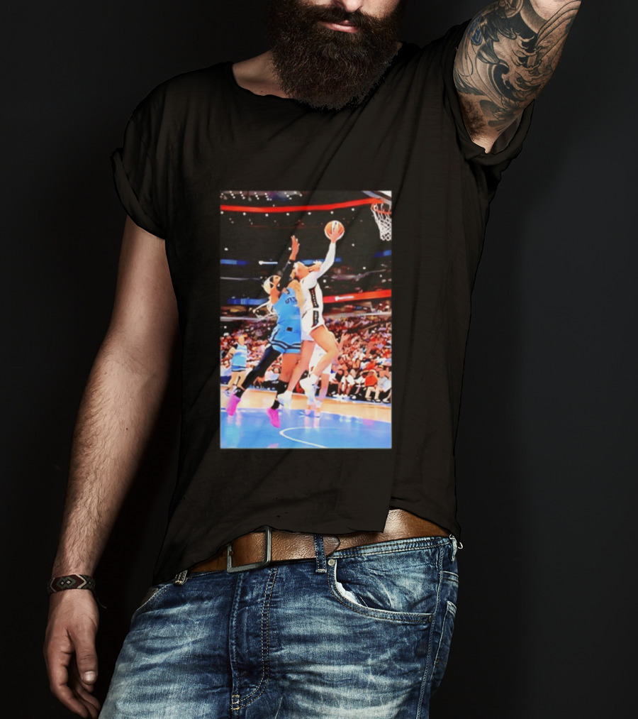 Caitlin Clark Indiana Fever Gameplay Action WNBA Basketball Competition T-Shirt