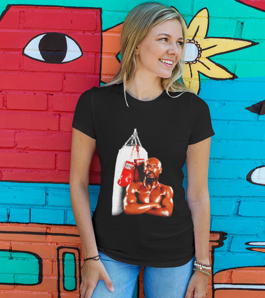 Marvelous Marvin Hagler With Cleto Reyes Boxing Gloves Iconic Champion T-Shirt