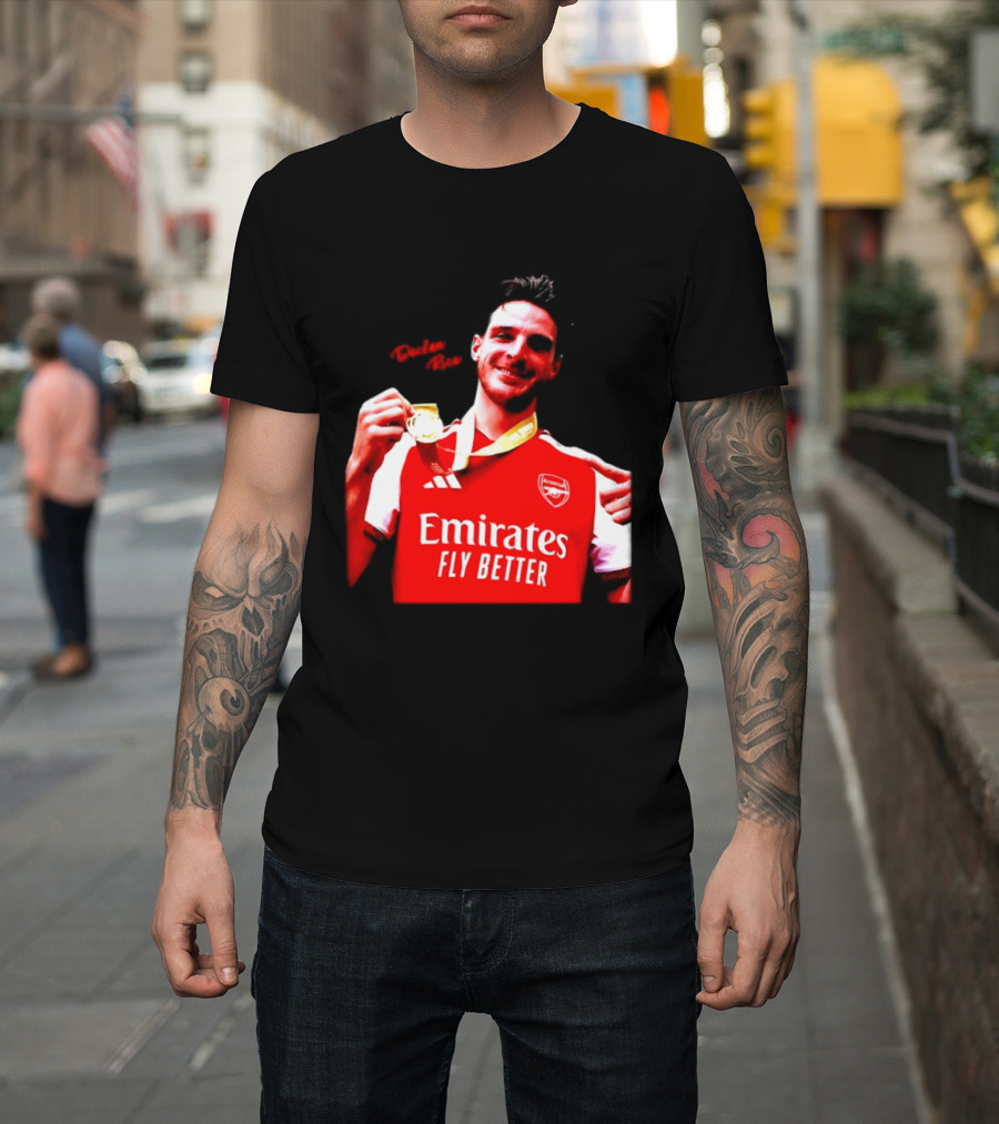 Declan Rice Arsenal Premier League Winner 2026 Emirates Fly Better T-Shirt