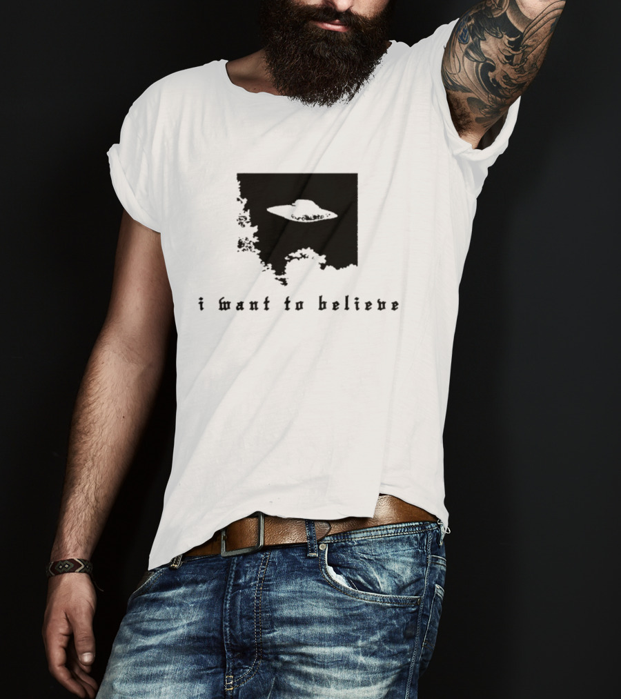 I Want To Believe UFO The X Files Alien T-Shirt