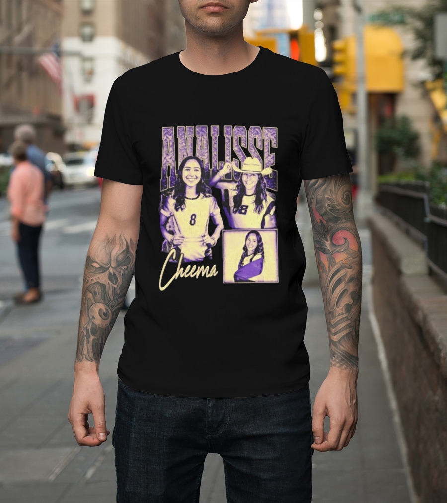 Analisse Cheema Number 8 Jersey Sports Athlete T-Shirt