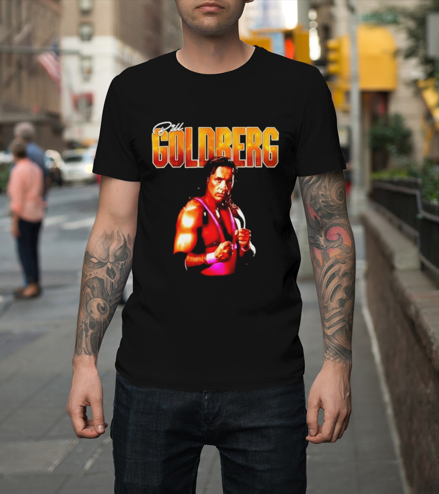 Bill Goldberg Bret Hart Portrait Wrestling Legends T-Shirt