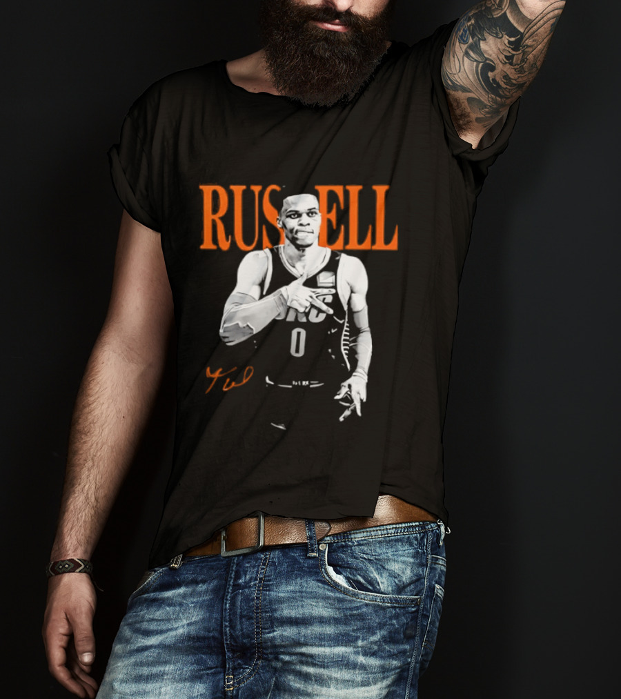 Russell Westbrook Oklahoma City Thunder 0 Basketball Fan T-Shirt