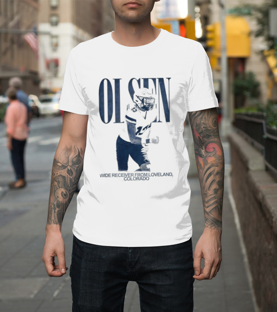 Olsen Wide Receiver Loveland Colorado Player Football T-Shirt
