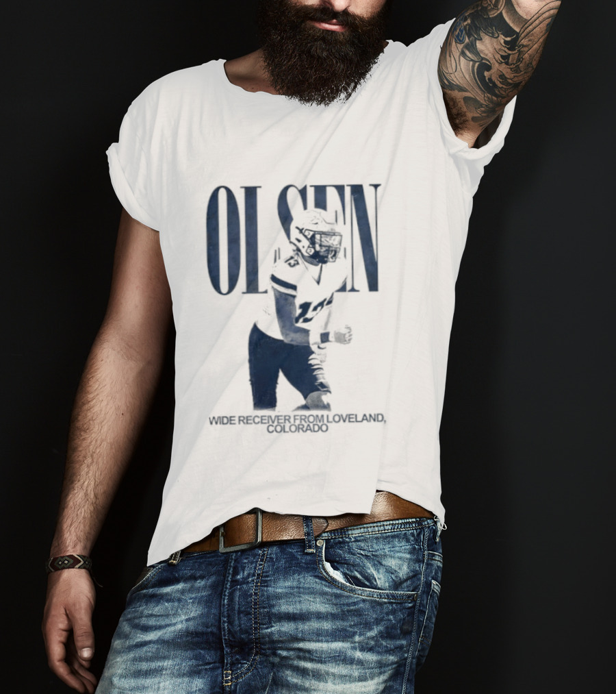 Olsen Wide Receiver Loveland Colorado Player Football T-Shirt