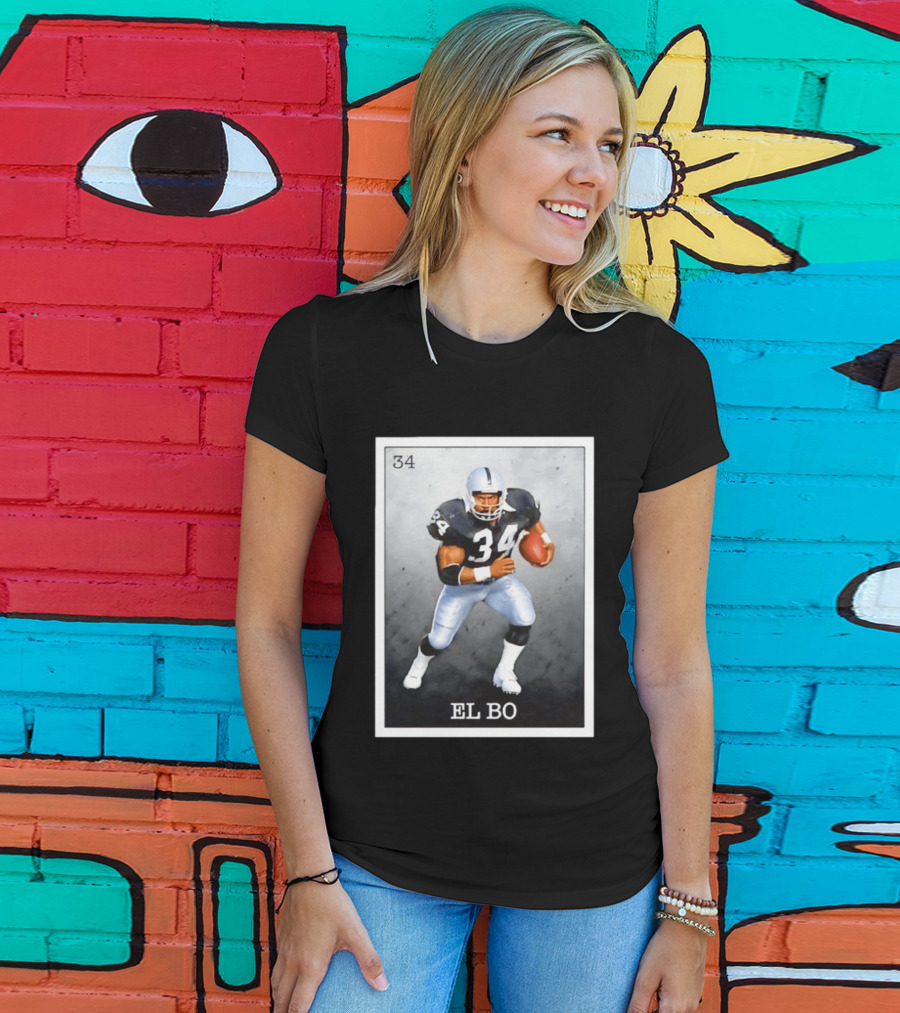 Las Vegas Raiders Football 34 EL BO Jackson T-Shirt