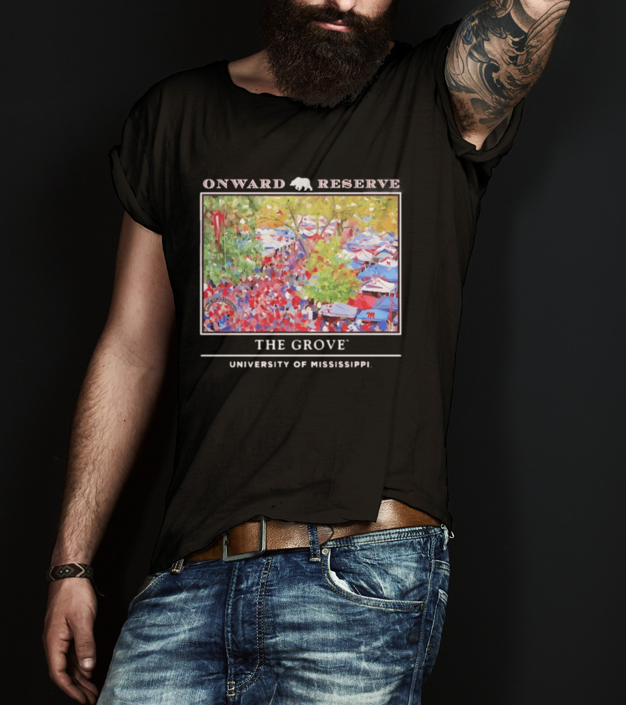 Onward Reserve The Grove University Of Mississippi Tailgate Scene T-Shirt