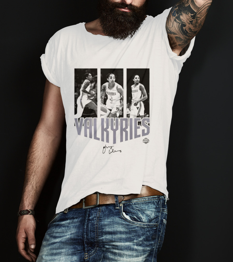 Valkyries Gabby Williams Signature WNBA Player Collage T-Shirt