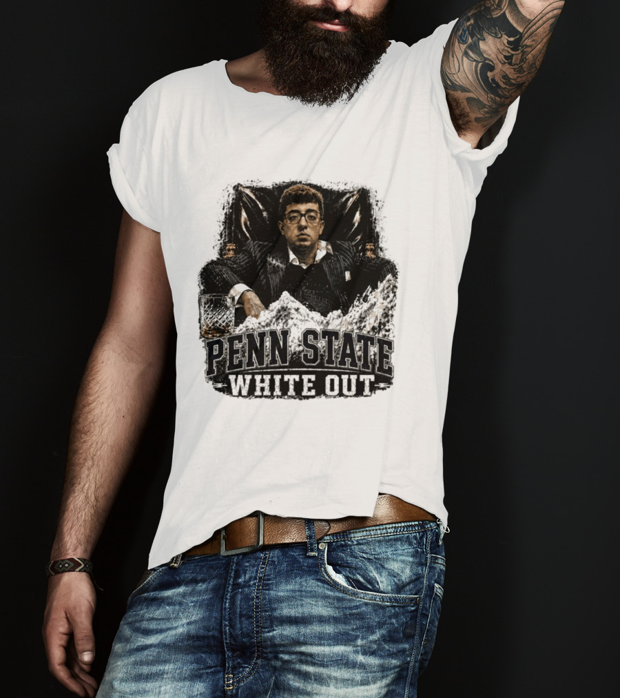Penn State White Out Pablo Pledge Escobar Mountain Scene T-Shirt