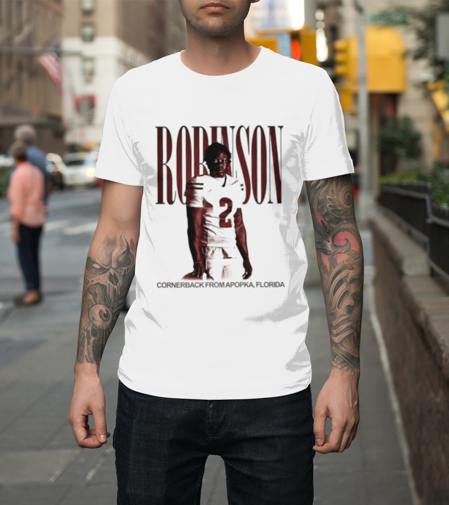 Robinson Football Cornerback From Apopka Florida T-Shirt