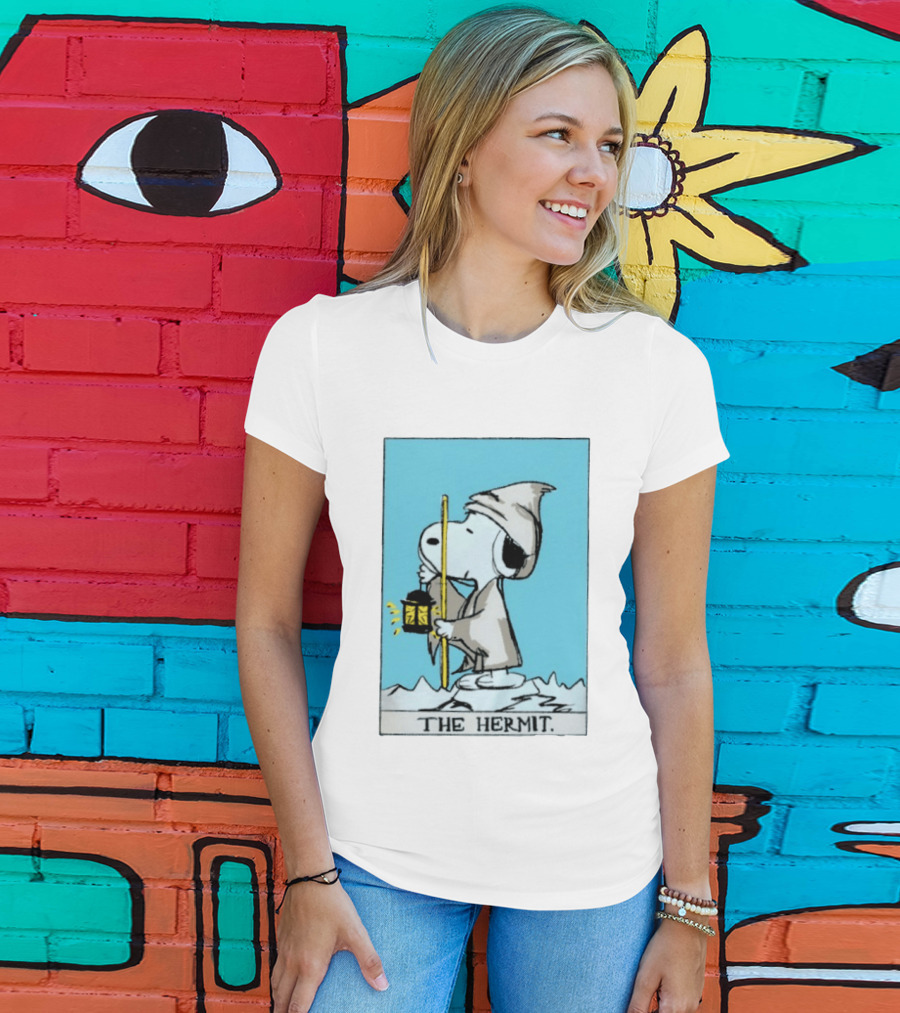 Snoopy The Hermit Tarot Peanuts Charlie Brown T-Shirt