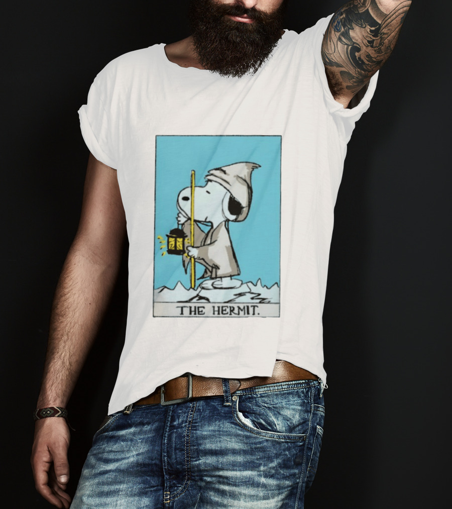 Snoopy The Hermit Tarot Peanuts Charlie Brown T-Shirt