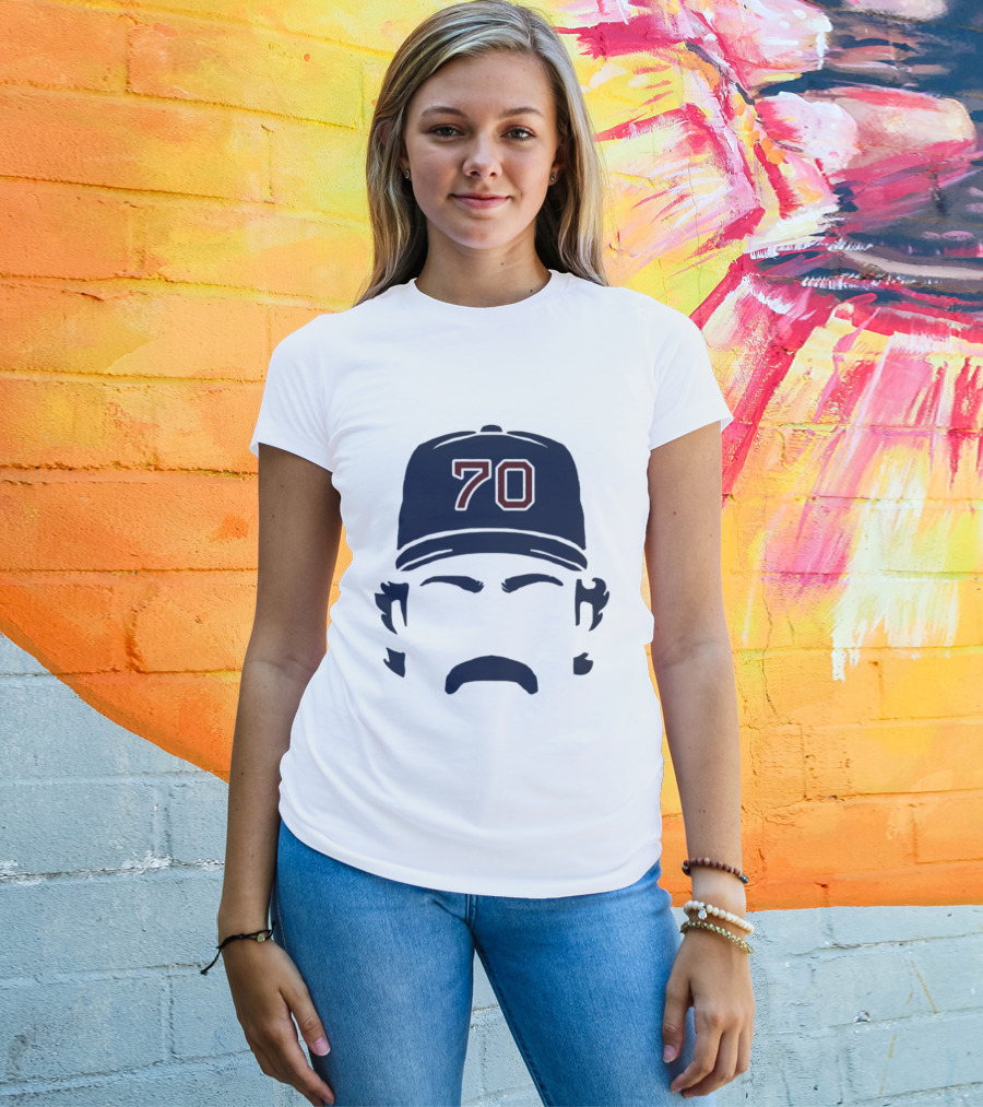 Tolle Time Stache Payton Tolle 70 Boston Red Sox Cap Moustache T-Shirt