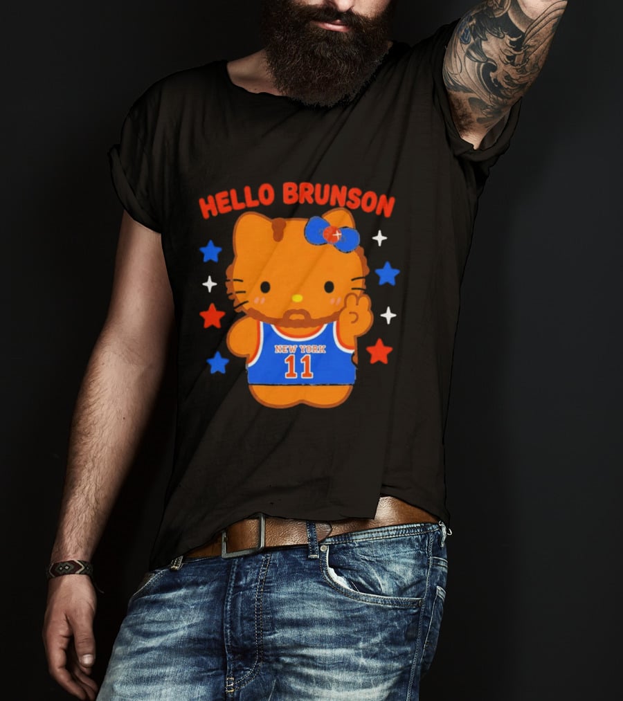 Hello Kitty Jalen Brunson New York 11 Collaboration T-Shirt