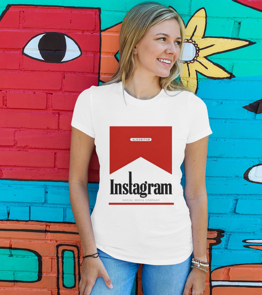 Instagram Social Media Company Algorithm Marlboro T-Shirt