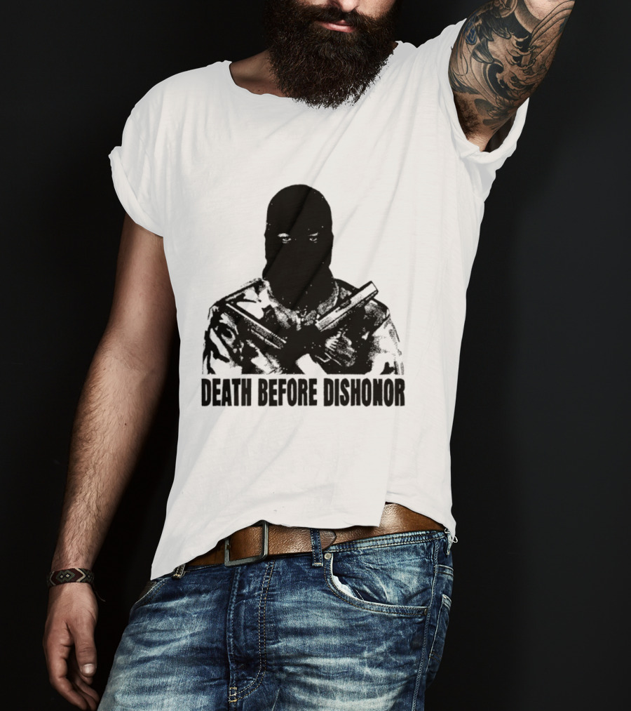 Death Before Dishonor Military Tactical Soldier T-Shirt