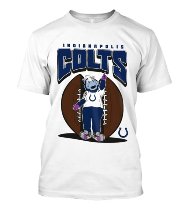 Indianapolis Colts Blue Mania Mascot Football 2026 T-Shirt