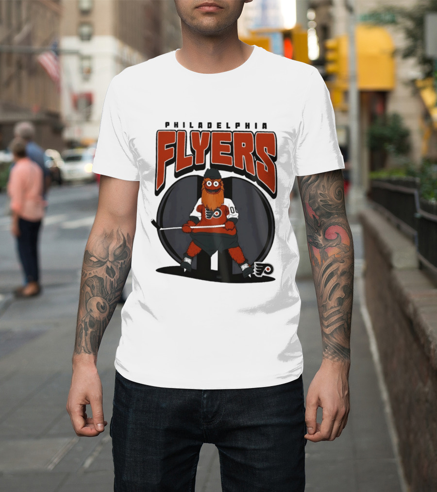 Philadelphia Flyers Gritty Mania NHL 2026 Hockey Mascot Fan Gear T-Shirt