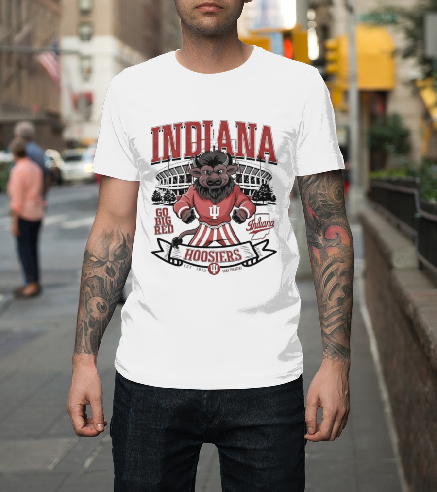 Indiana Hoosiers Go Big Red Lion IU Stadium Est 1820 T-Shirt
