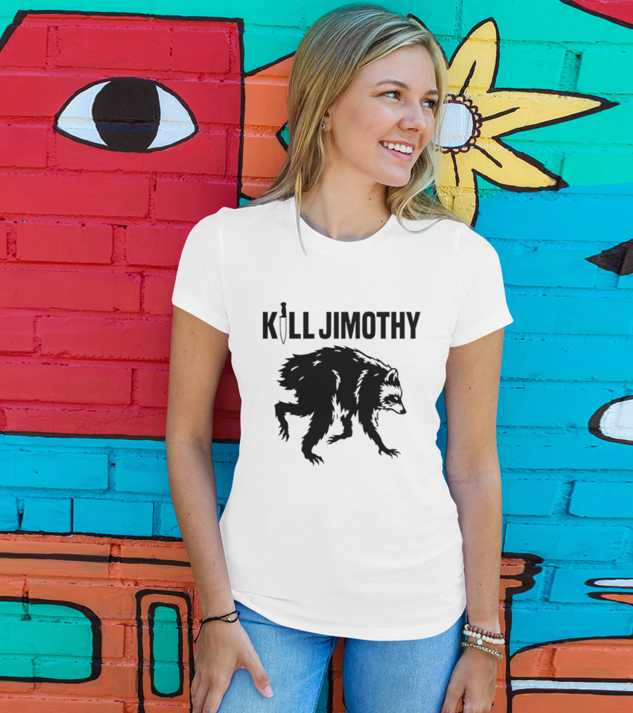 Kill Jimothy Raccoon Meme Knife T-Shirt