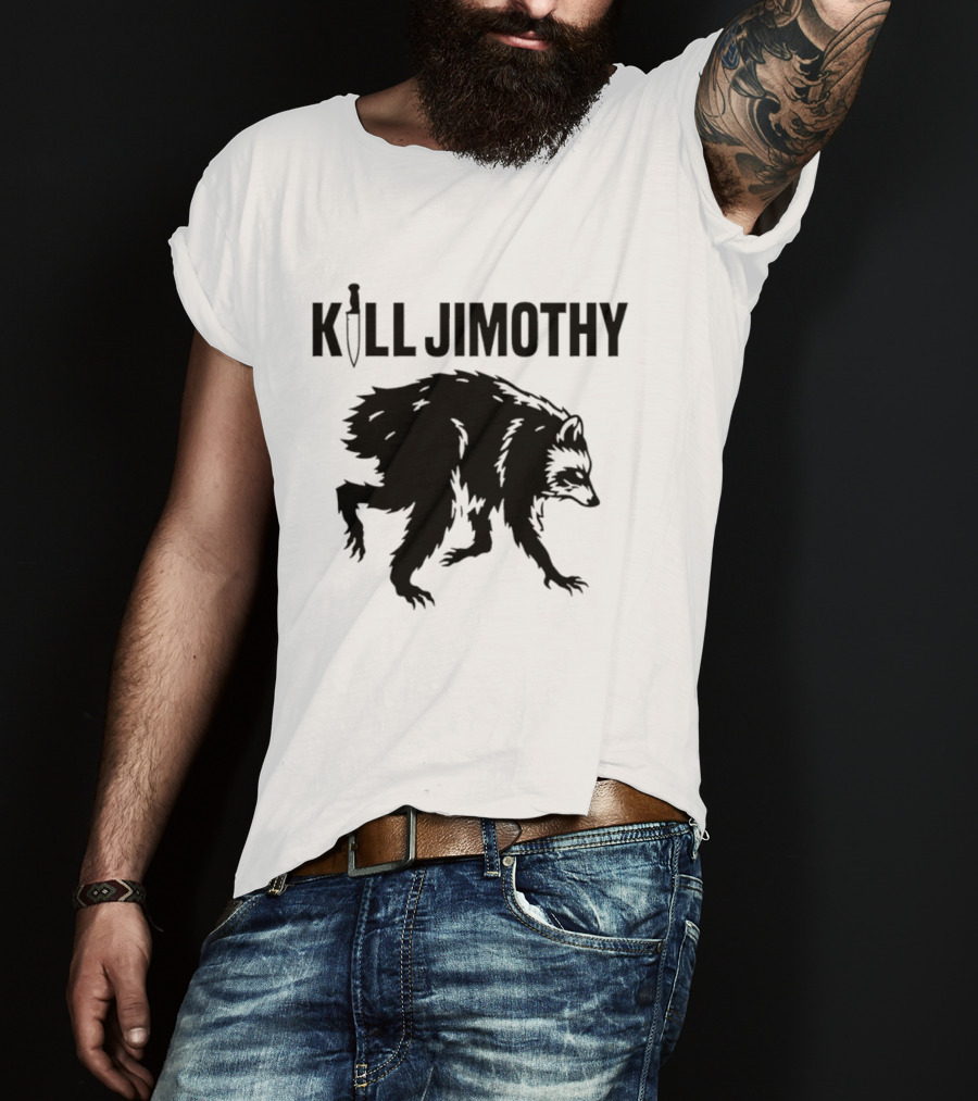 Kill Jimothy Raccoon Meme Knife T-Shirt