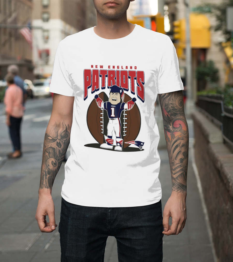 New England Patriots Pat Patriot Mania 2026 Football T-Shirt