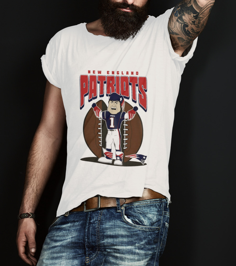 New England Patriots Pat Patriot Mania 2026 Football T-Shirt