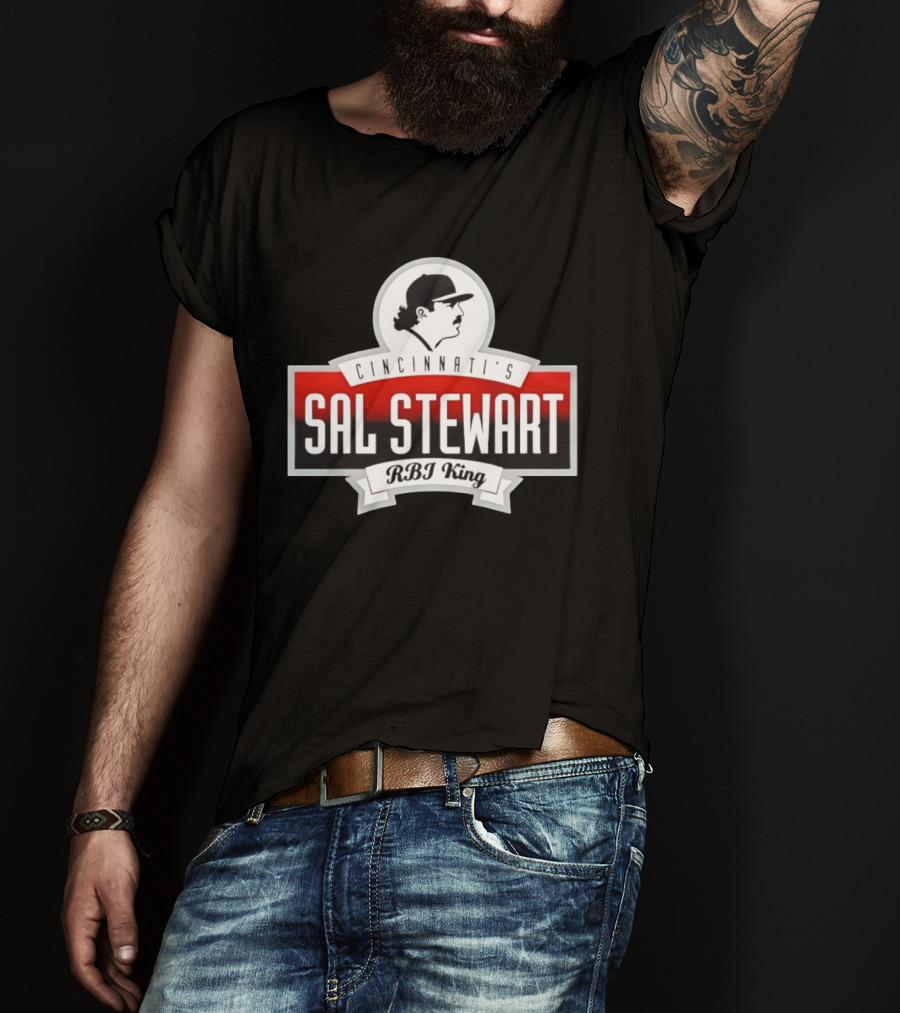 Cincinnati's Sal Stewart RBI King Iconic Baseball T-Shirt