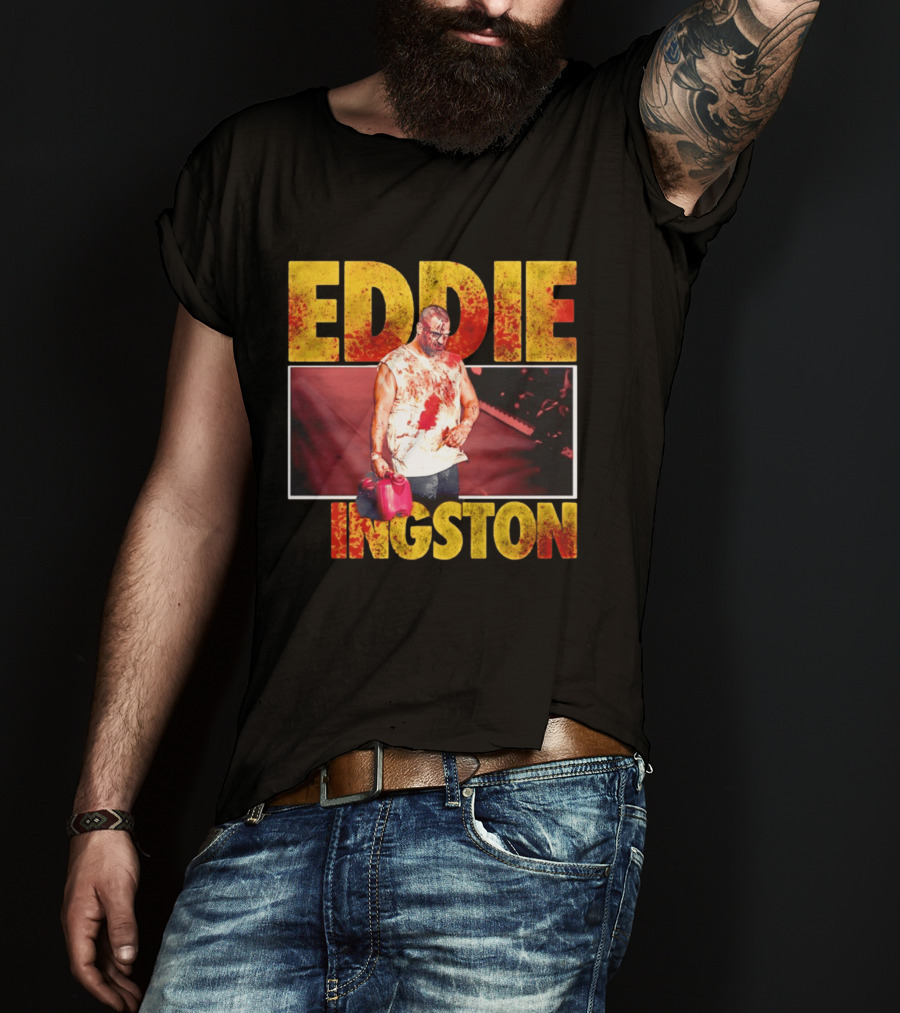 Eddie Kingston Bloody Gas Can Wrestler Image T-Shirt