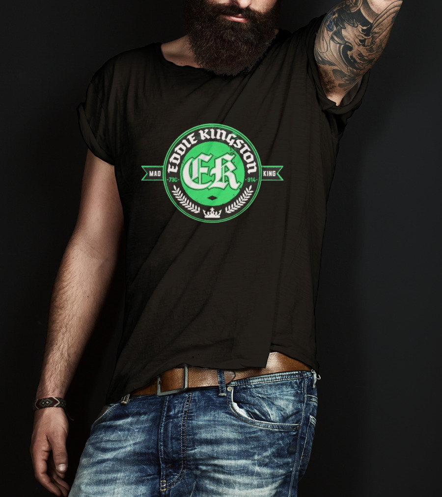 Eddie Kingston Mad King ER 73C 914 Crown Laurel T-Shirt