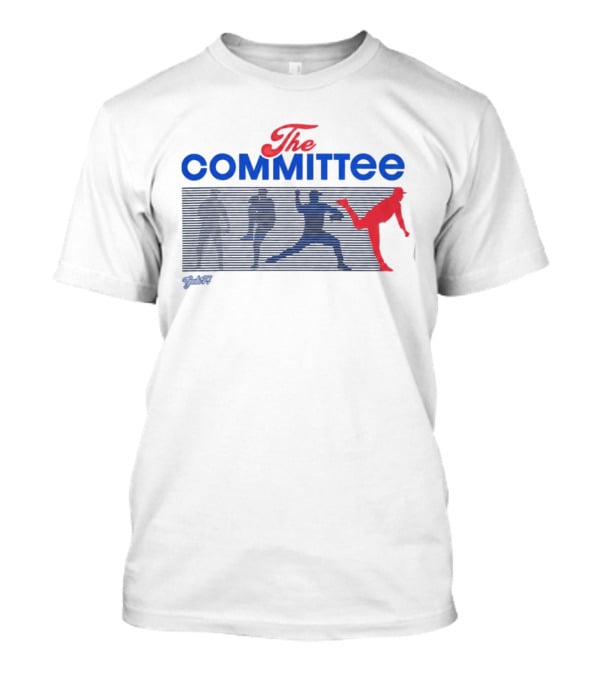 The Committee Gate 14 Podcast Baseball Pitcher Formation T-Shirt