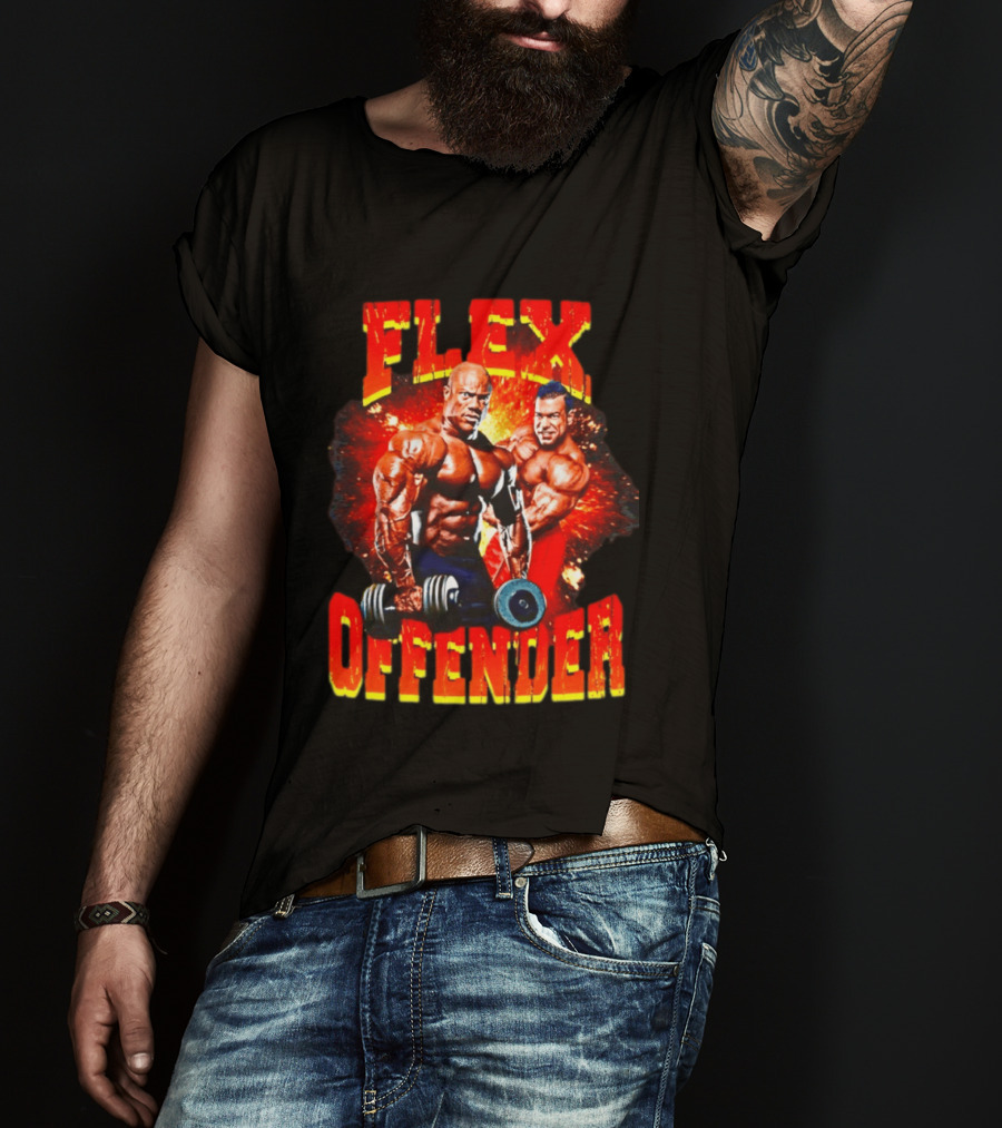 Flex Offender Bodybuilders With Dumbbells Explosion T-Shirt