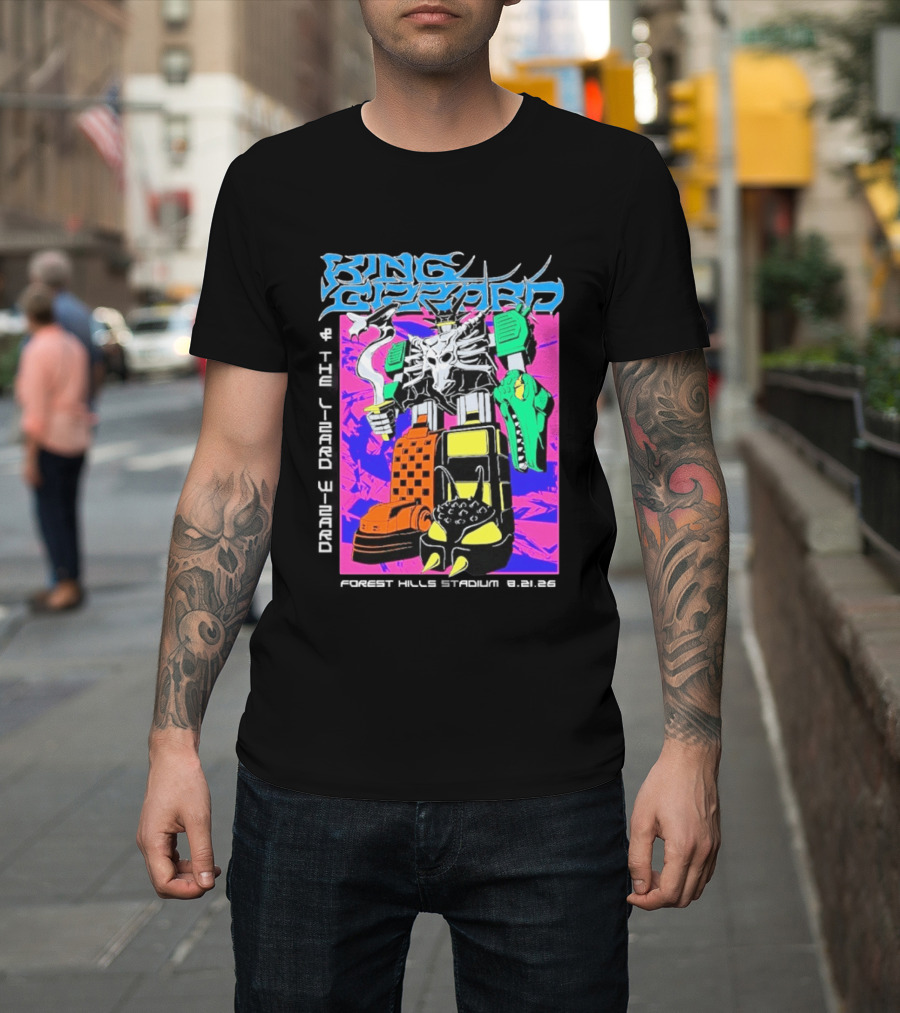 King Gizzard And The Lizard Wizard Forest Hills NY Night 2 August 21 2026 Stadium Show T-Shirt