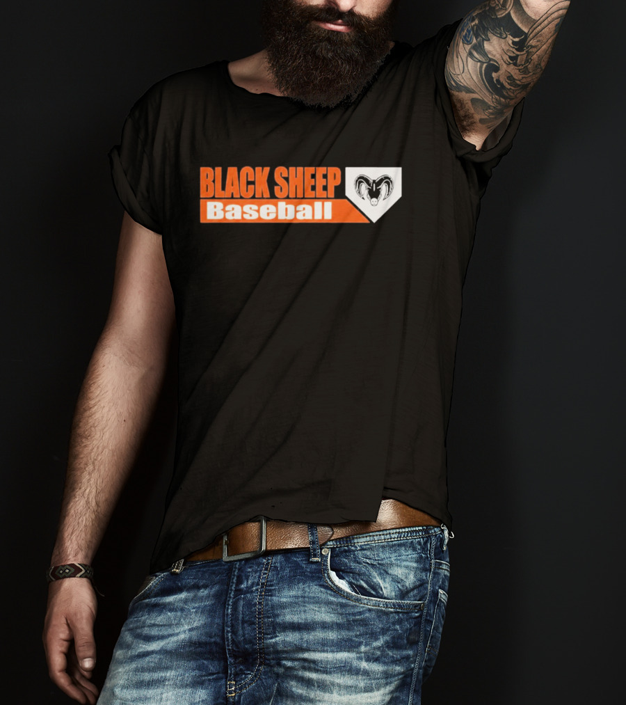 Dee Strange Gordon Black Sheep Baseball Ram T-Shirt
