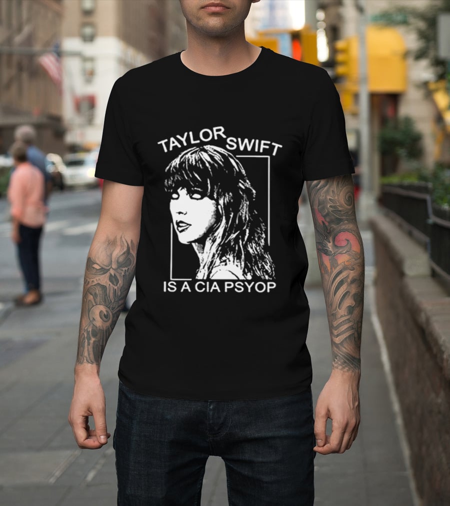 Kirk Hammett Wearing Taylor Swift Is A CIA Psyop T-Shirt