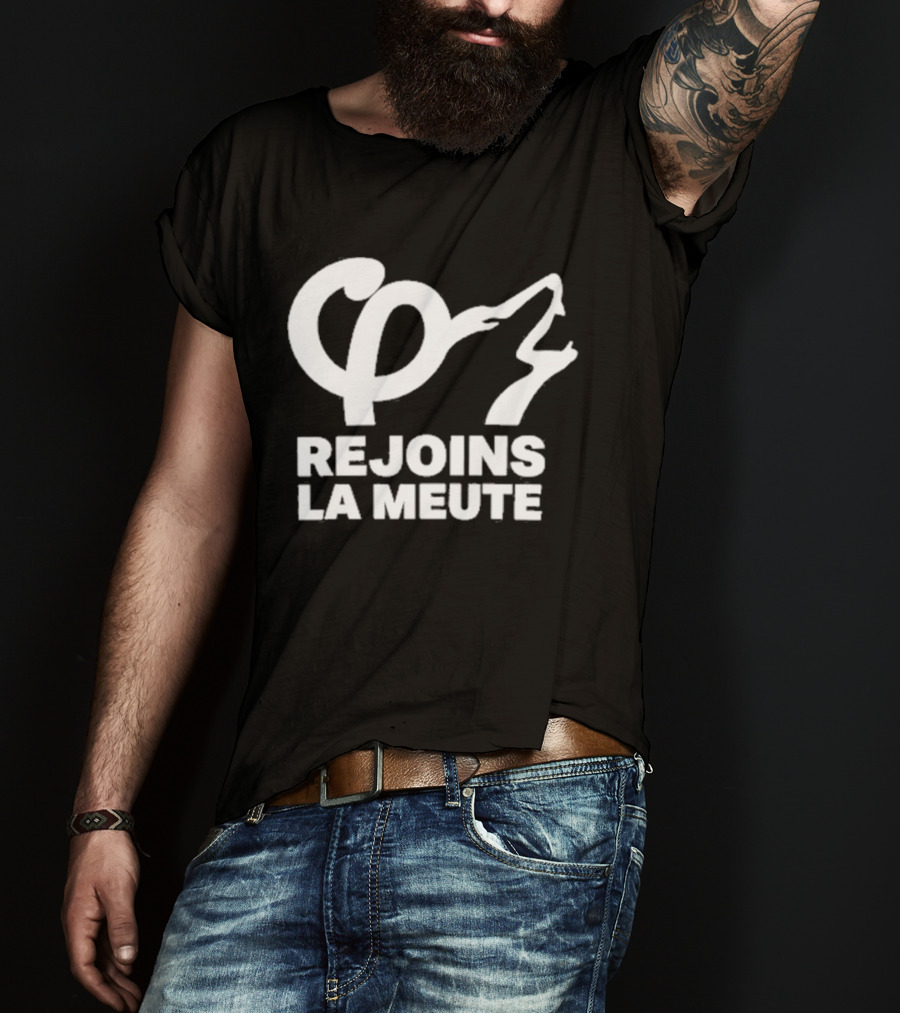 Rejoins La Meute Wolf Call Bold White T-Shirt