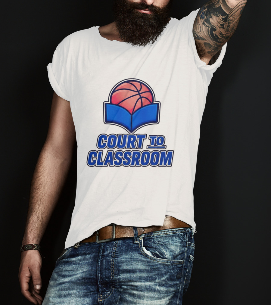Morez Johnson Jr Court To Classroom Basketball And Education T-Shirt