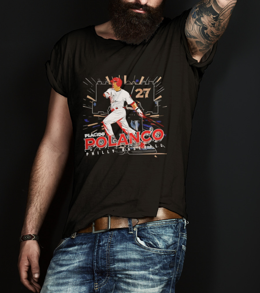 Placido Polanco 27 Philadelphia Phillies Baseball Player T-Shirt