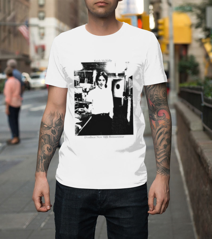 Keith McNally Dead Beat New York Restaurateur Black And White T-Shirt