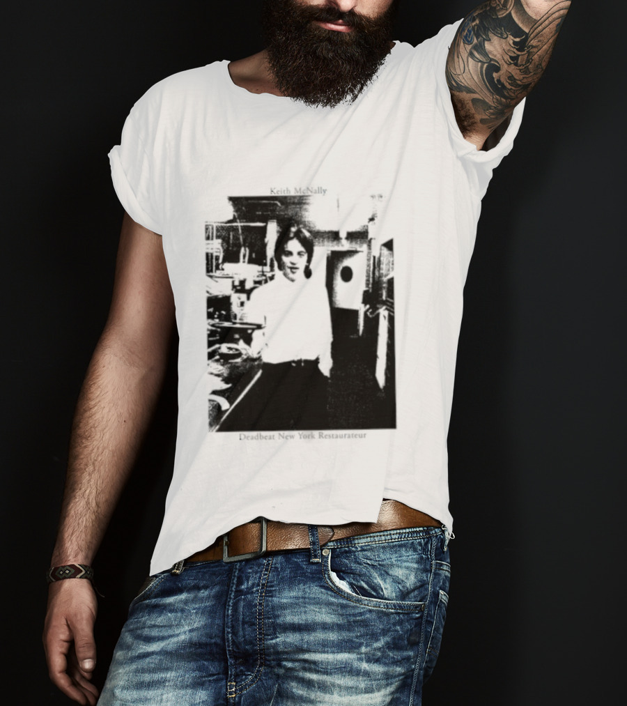 Keith McNally Dead Beat New York Restaurateur Black And White T-Shirt
