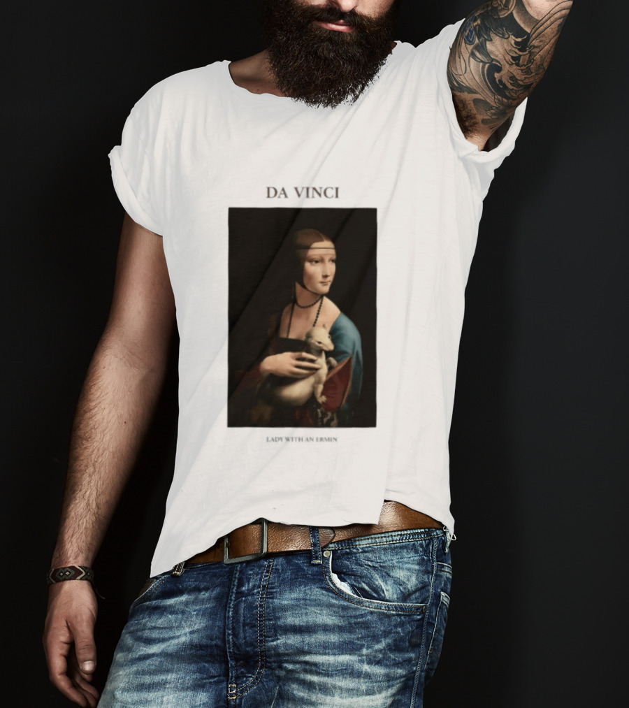 Lady With An Ermine Leonardo Da Vinci Painting Da Vinci T-Shirt