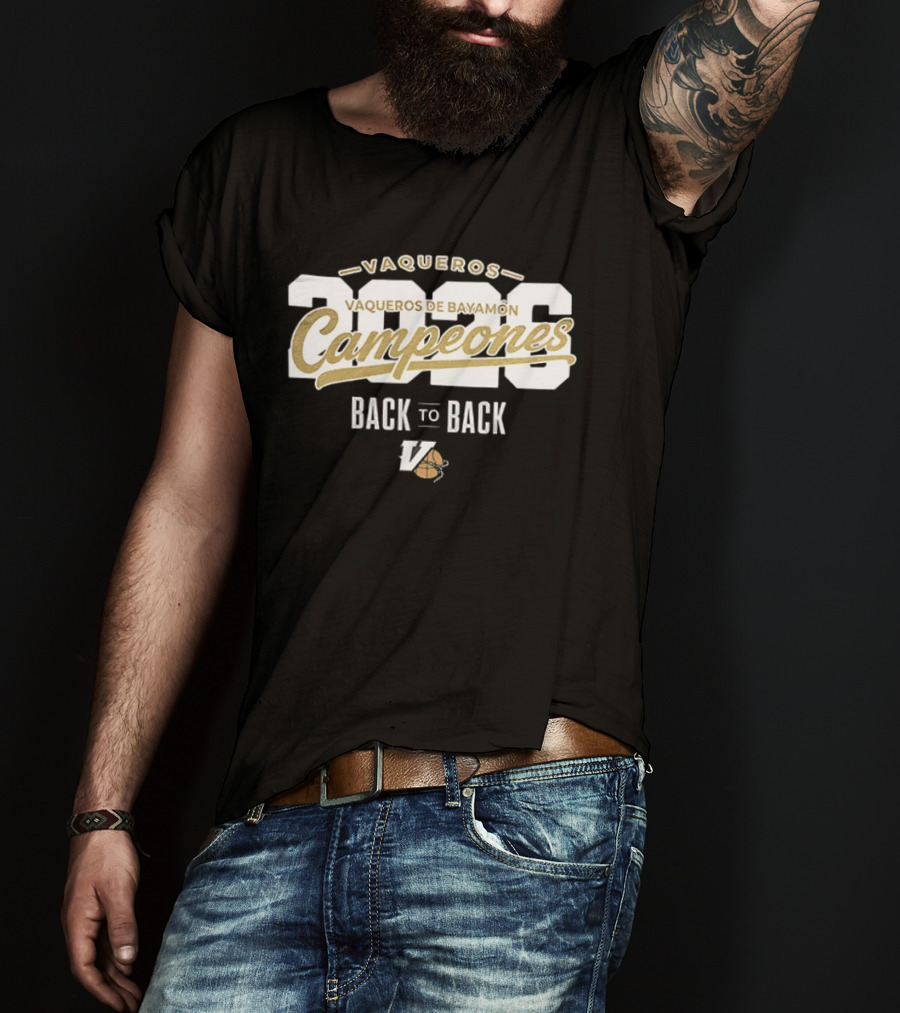 Vaqueros De Bayamon Campeones 2026 Back To Back T-Shirt