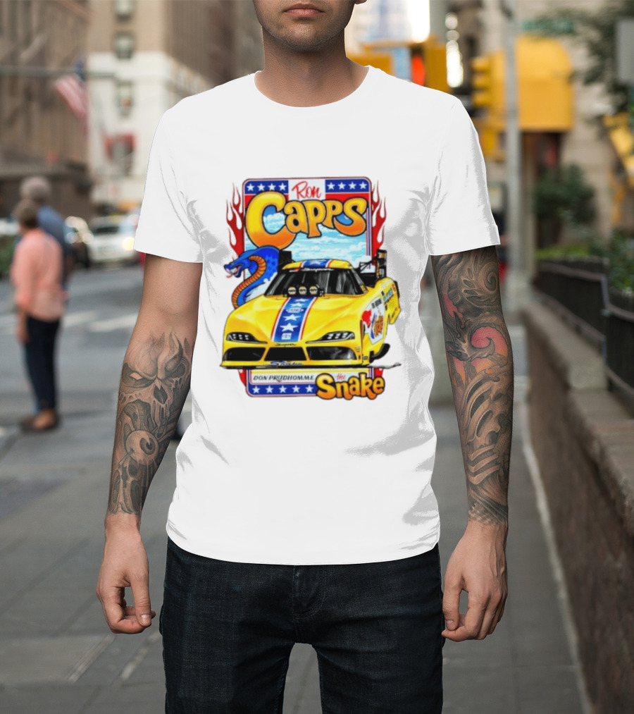 Ron Capps Don Prudhomme The Snake Toyota GR Supra Racing Car T-Shirt