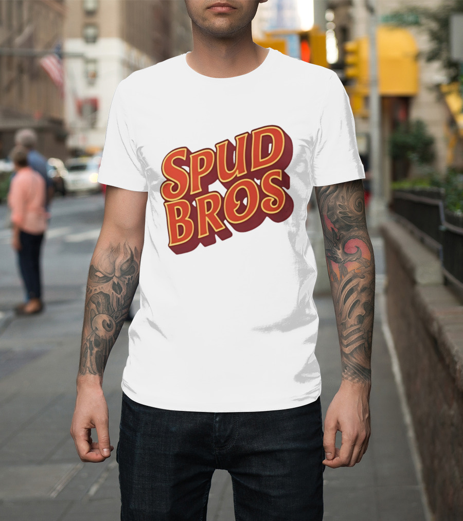 Spud Bros Joe Tessitore Playful Retro Font T-Shirt