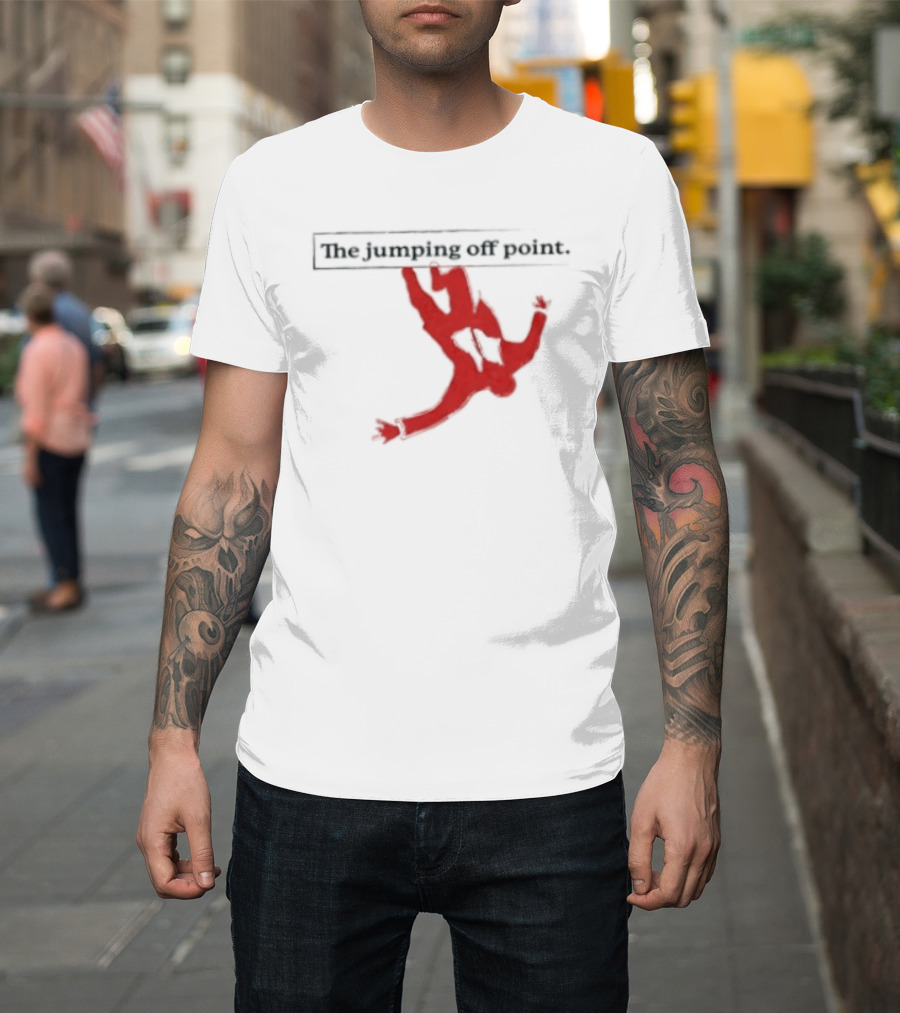 The Jumping Off Point Man Jump Off Minimalist T-Shirt