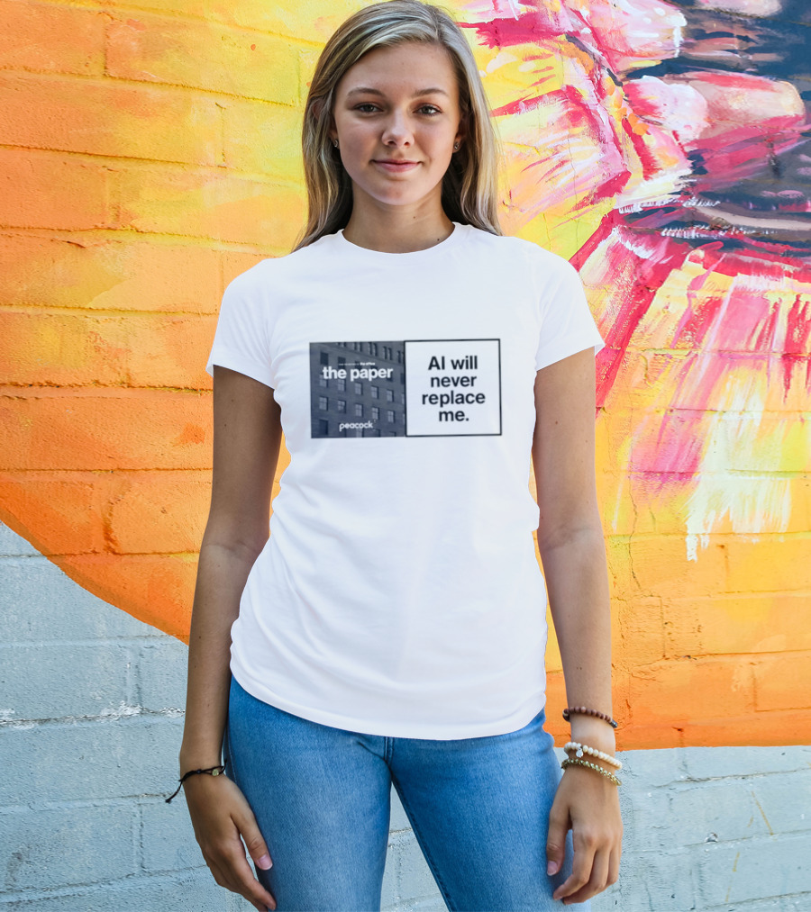 The Paper AI Will Never Replace Me T-Shirt