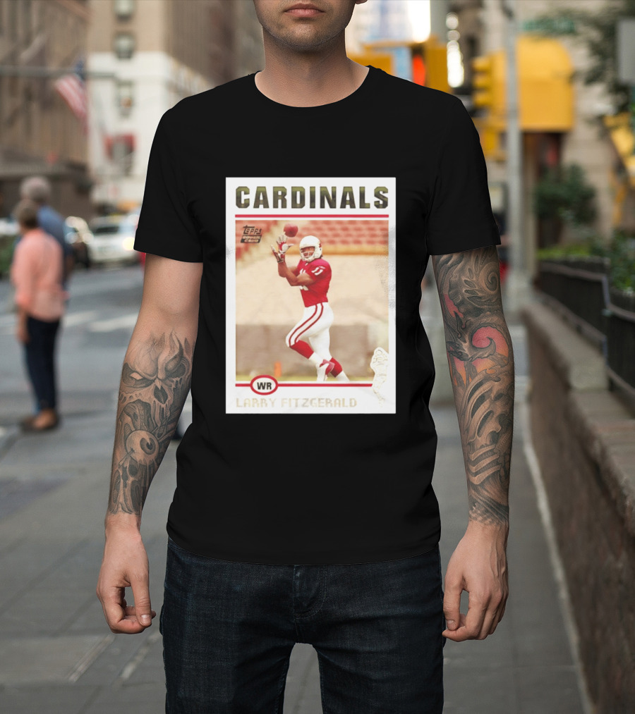 CARDINALS Larry Fitzgerald WR Topps Rookie Card T-Shirt